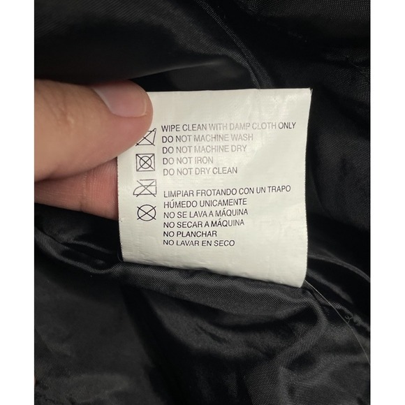 VTG 90s Oakland Raiders Rare Leather Bomber Jacket Game‎ Day Essex MFG Mens XL - Picture 6 of 16